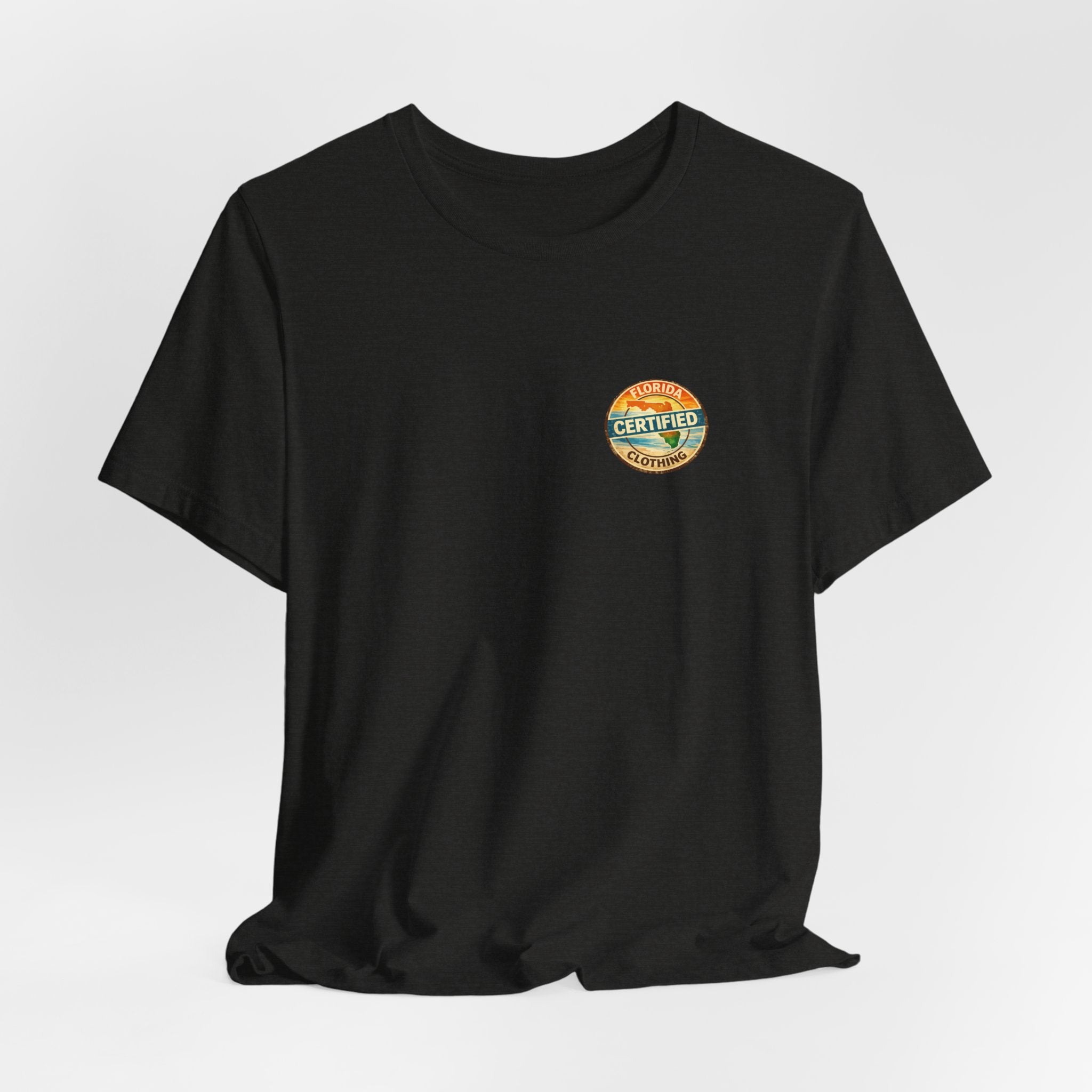 Florida Certified Clothing Tee — Vintage Beach Graphic Short Sleeve Shirt