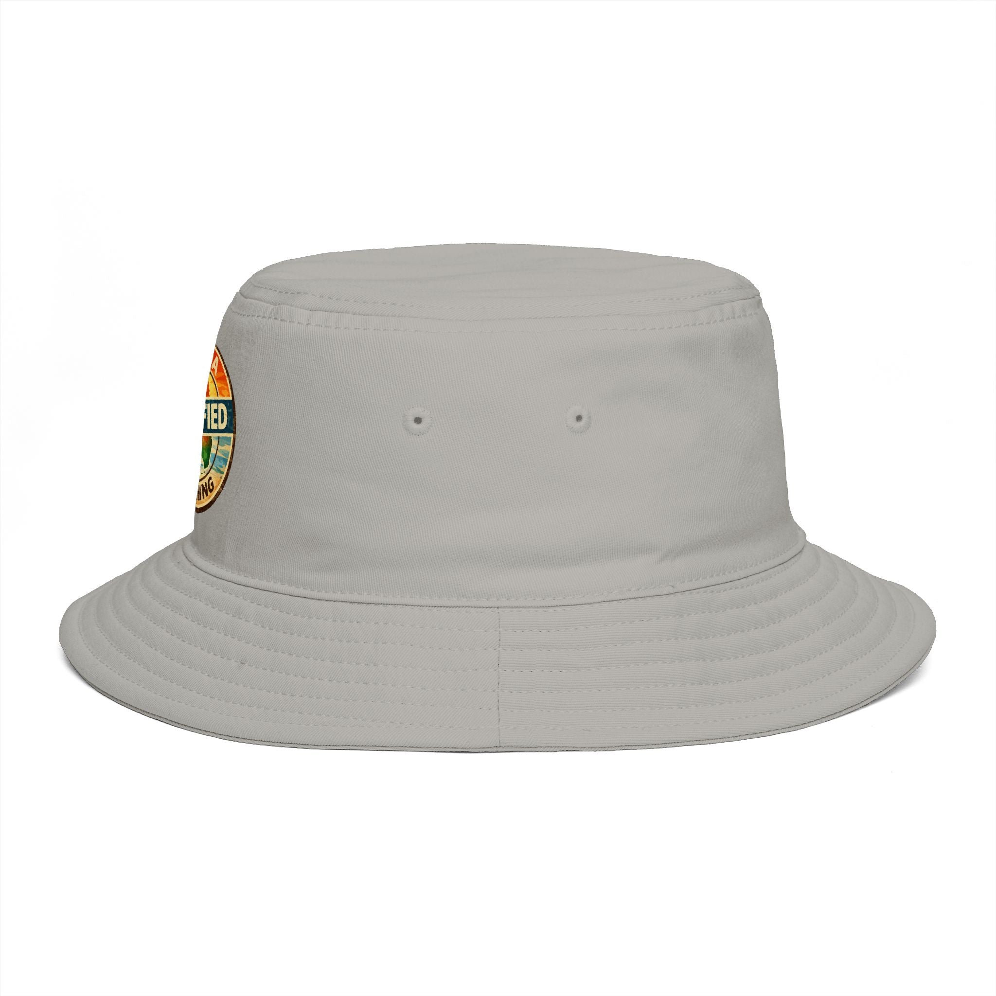 Florida Certified Clothing Bucket Hat — Retro Sunset Logo Beach Hat