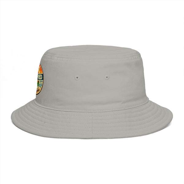 Florida Certified Clothing Bucket Hat — Retro Sunset Logo Beach Hat