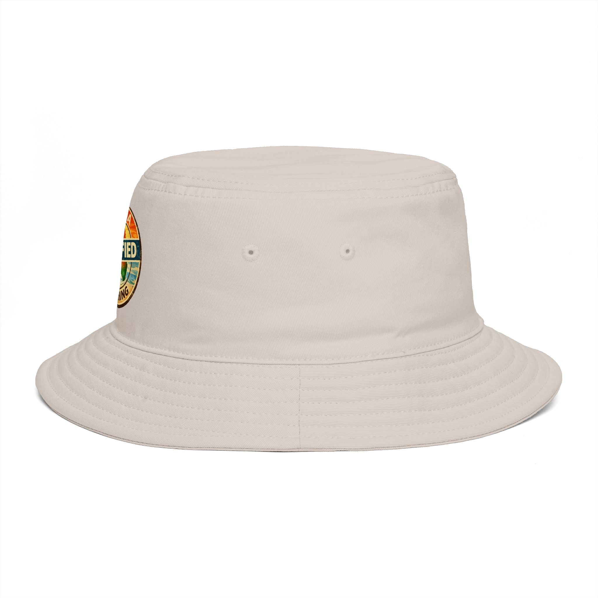 Florida Certified Clothing Bucket Hat — Retro Sunset Logo Beach Hat