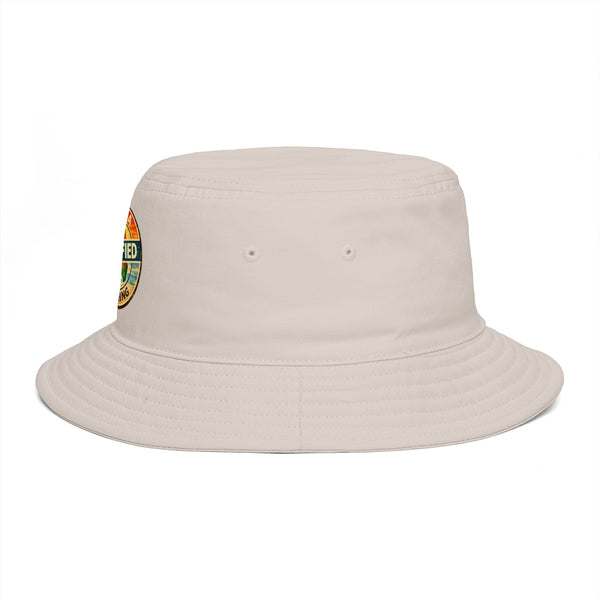 Florida Certified Clothing Bucket Hat — Retro Sunset Logo Beach Hat