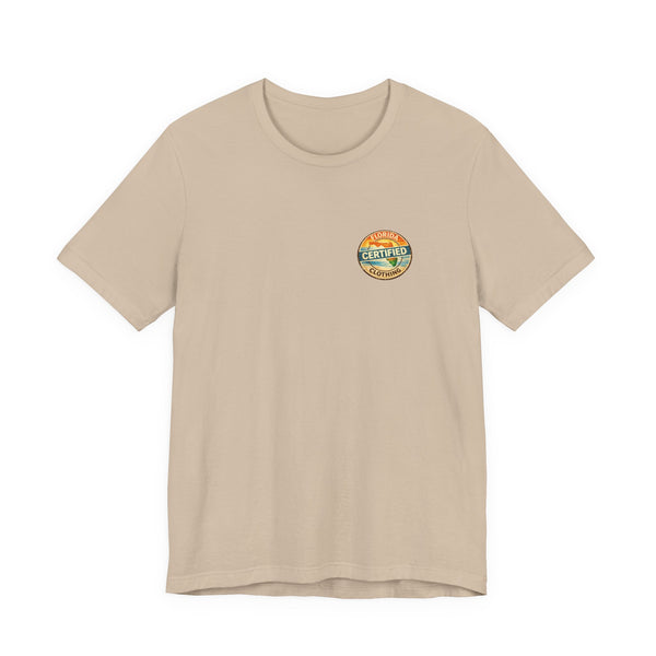 Florida Certified Clothing Tee — Vintage Beach Graphic Short Sleeve Shirt