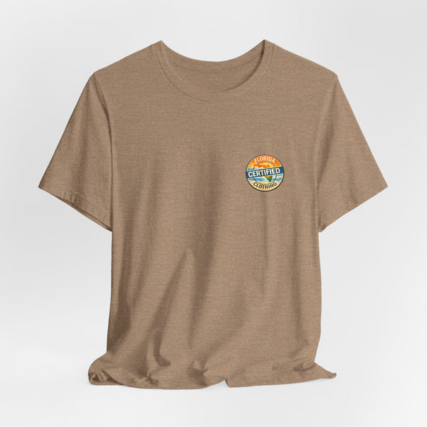 Florida Rocket Tee — "Certified" Space Shuttle Palm Tree T-Shirt