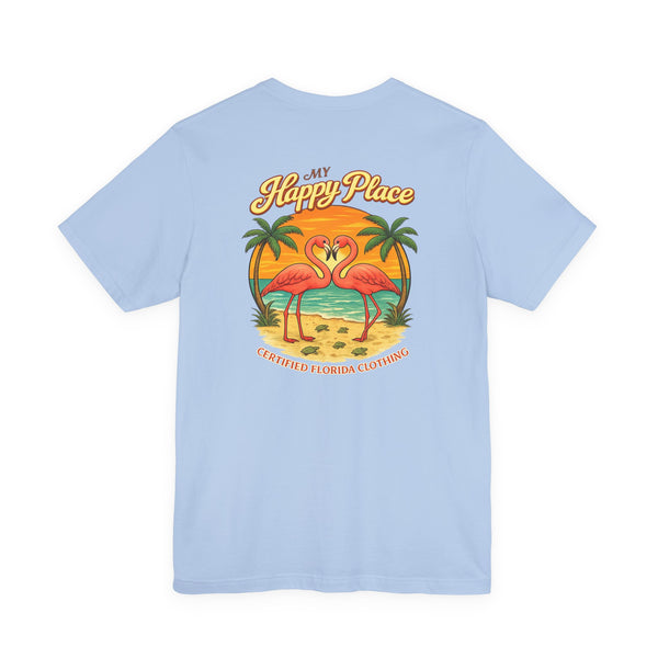 My Happy Place Flamingos & Sea Turtles T-Shirt