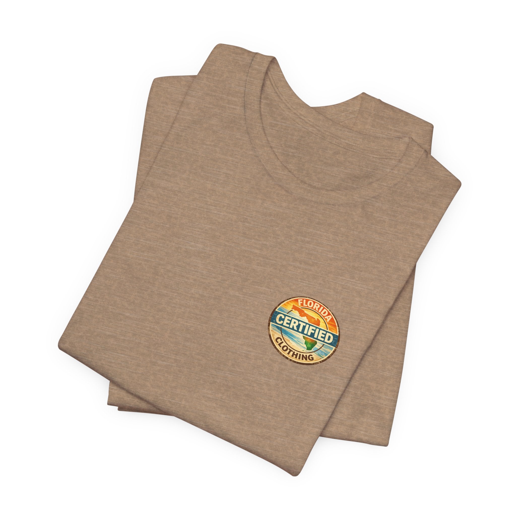 Florida Certified Clothing Tee — Vintage Beach Graphic Short Sleeve Shirt