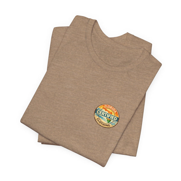 Florida Certified Clothing Tee — Vintage Beach Graphic Short Sleeve Shirt