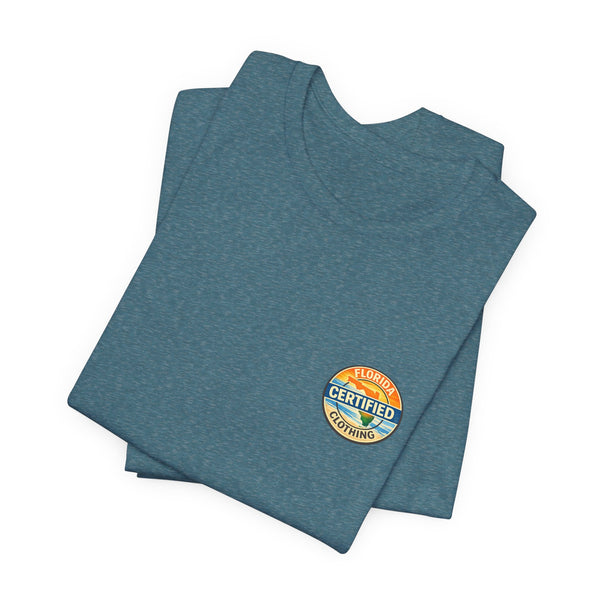 Florida Sandbar Weekends T-Shirt — Retro Beach Palm Sunset Tee