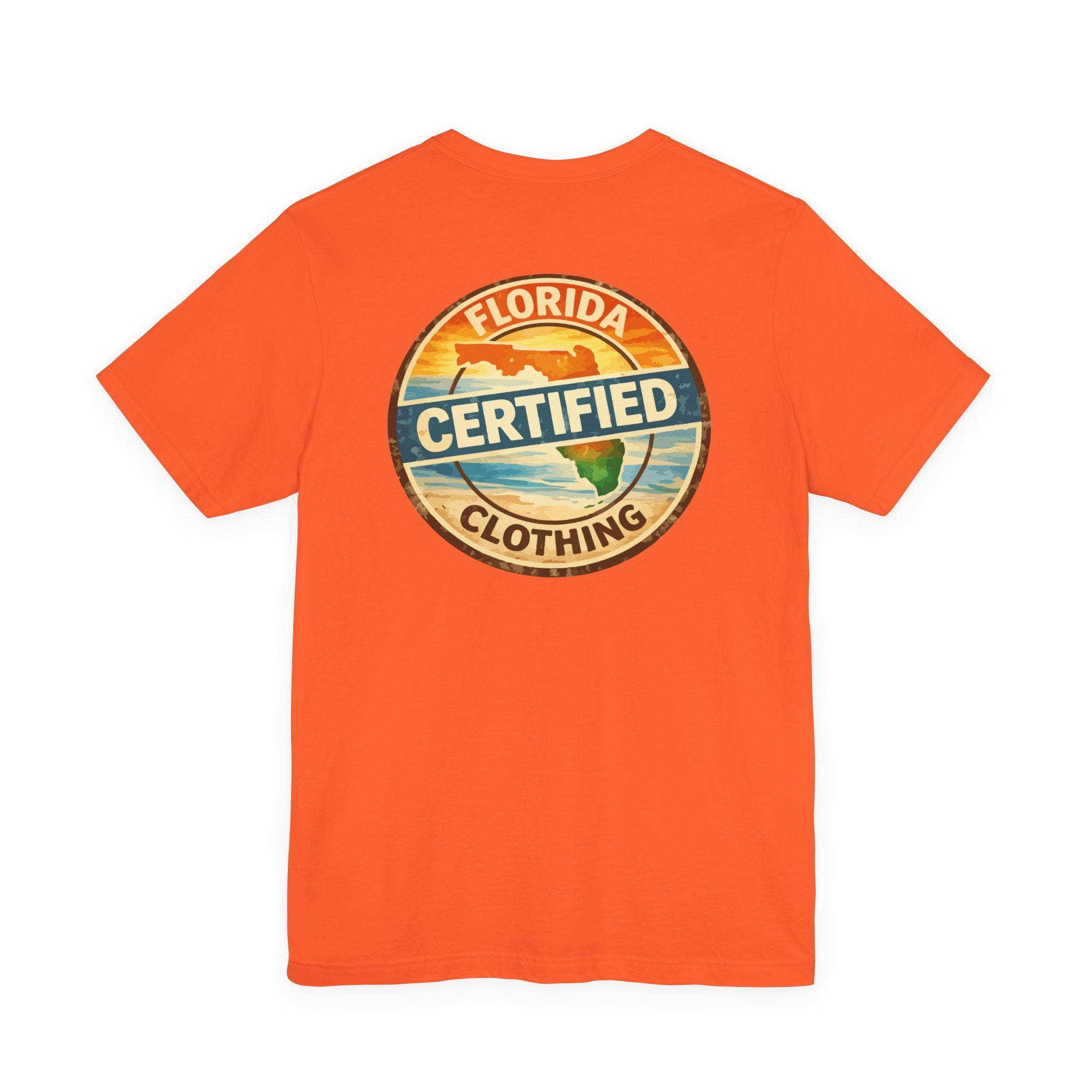 Florida Certified Clothing Tee — Vintage Beach Graphic Short Sleeve Shirt