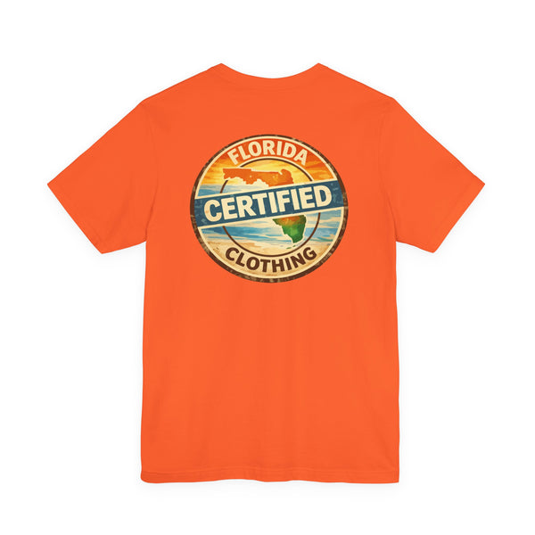 Florida Certified Clothing Tee — Vintage Beach Graphic Short Sleeve Shirt