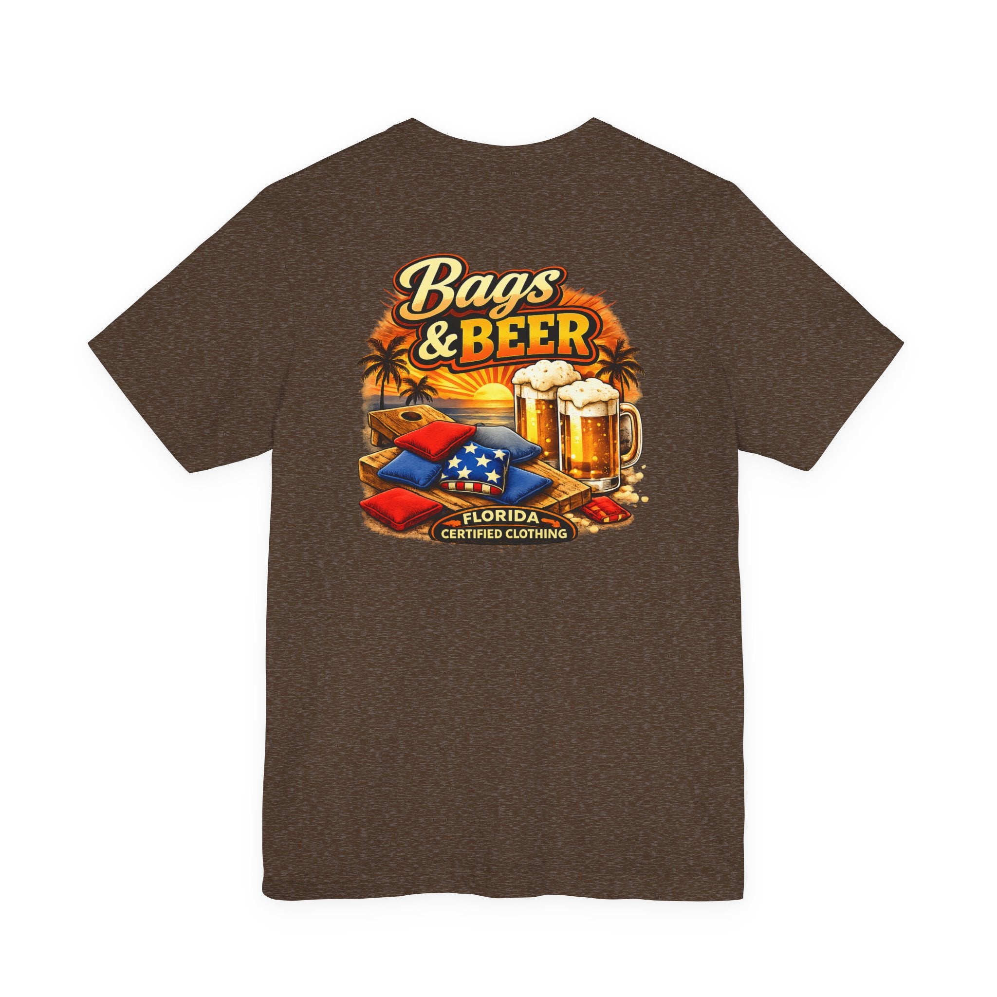 Bags and Beer Cornhole T-Shirt — Cornhole Game Party Tee