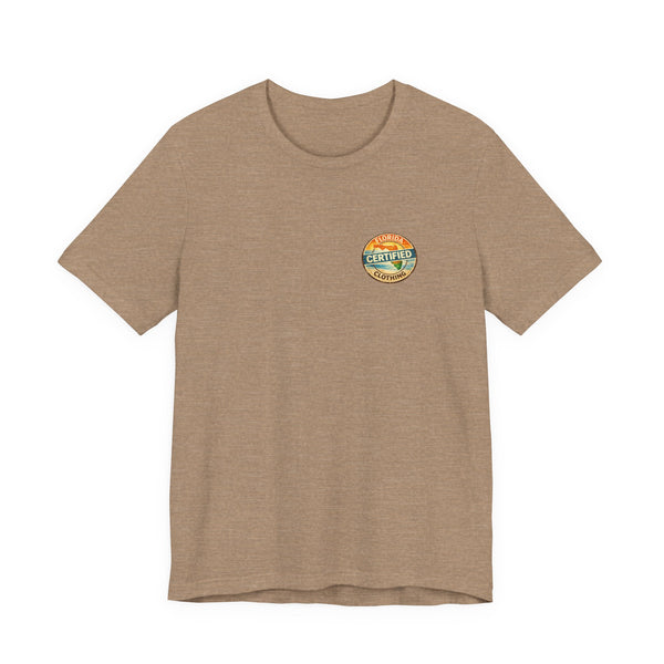 Florida Certified Clothing Tee — Vintage Beach Graphic Short Sleeve Shirt