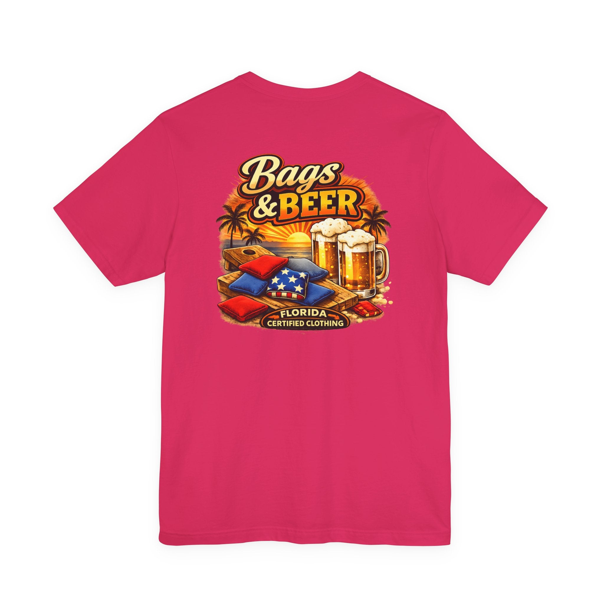 Bags and Beer Cornhole T-Shirt — Cornhole Game Party Tee