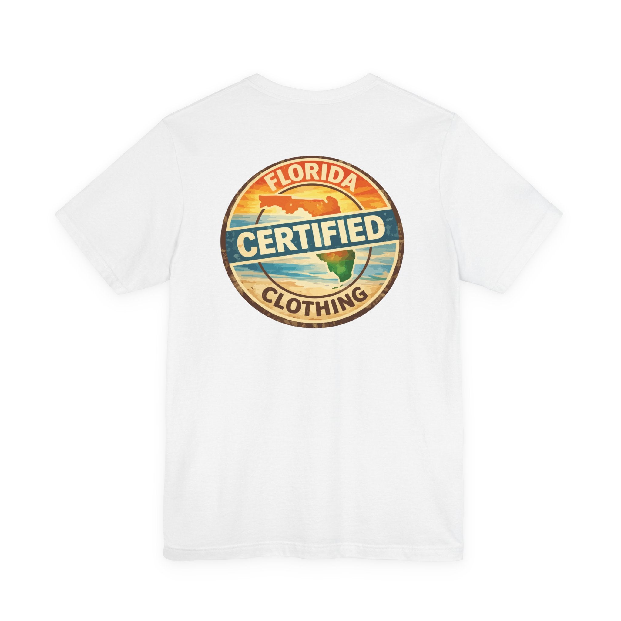 Florida Certified Clothing Tee — Vintage Beach Graphic Short Sleeve Shirt