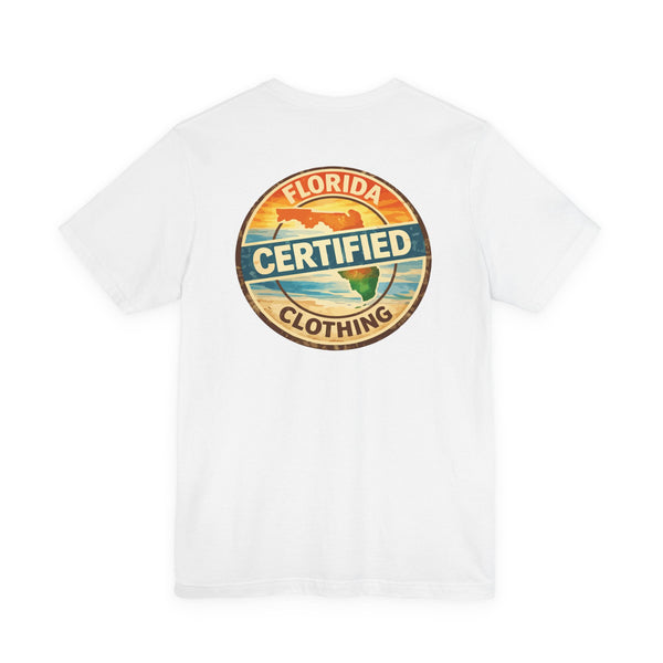 Florida Certified Clothing Tee — Vintage Beach Graphic Short Sleeve Shirt