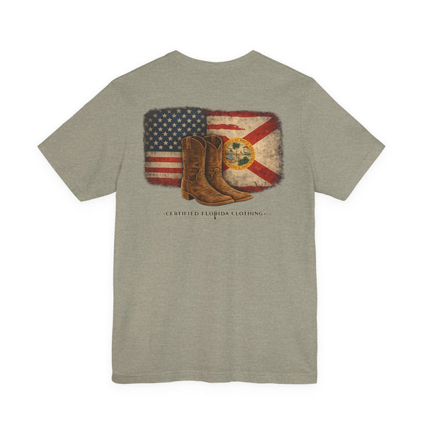 Florida Boots Vintage Flag T-Shirt — Certified Florida Clothing
