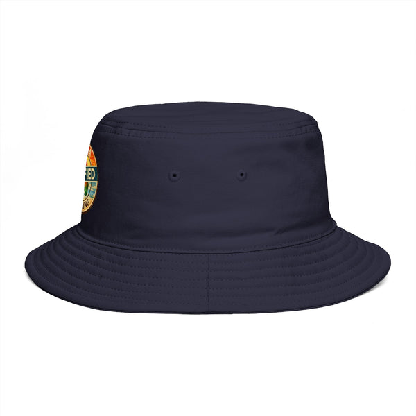 Florida Certified Clothing Bucket Hat — Retro Sunset Logo Beach Hat