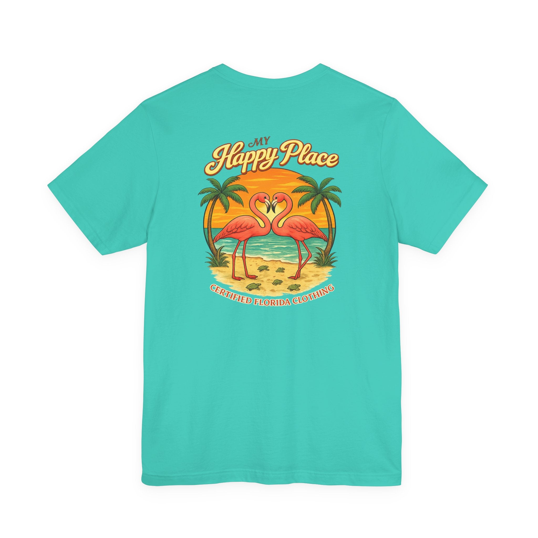 My Happy Place Flamingos & Sea Turtles T-Shirt