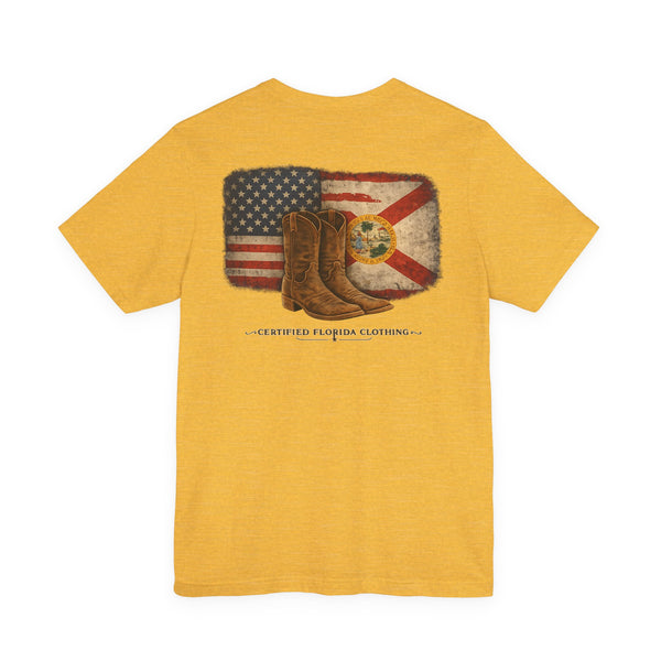 Florida Boots Vintage Flag T-Shirt — Certified Florida Clothing
