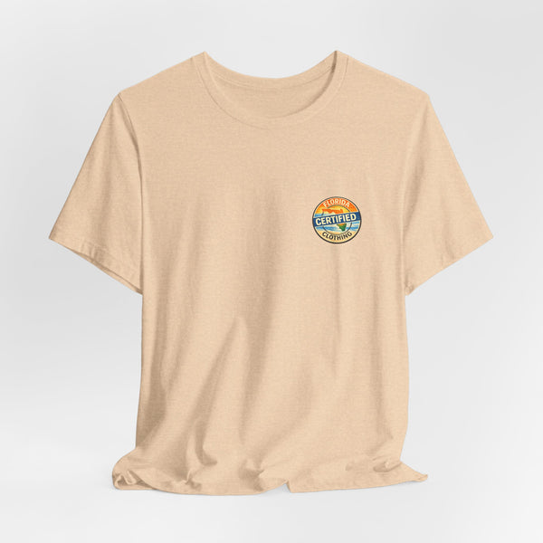 Florida Rocket Tee — "Certified" Space Shuttle Palm Tree T-Shirt