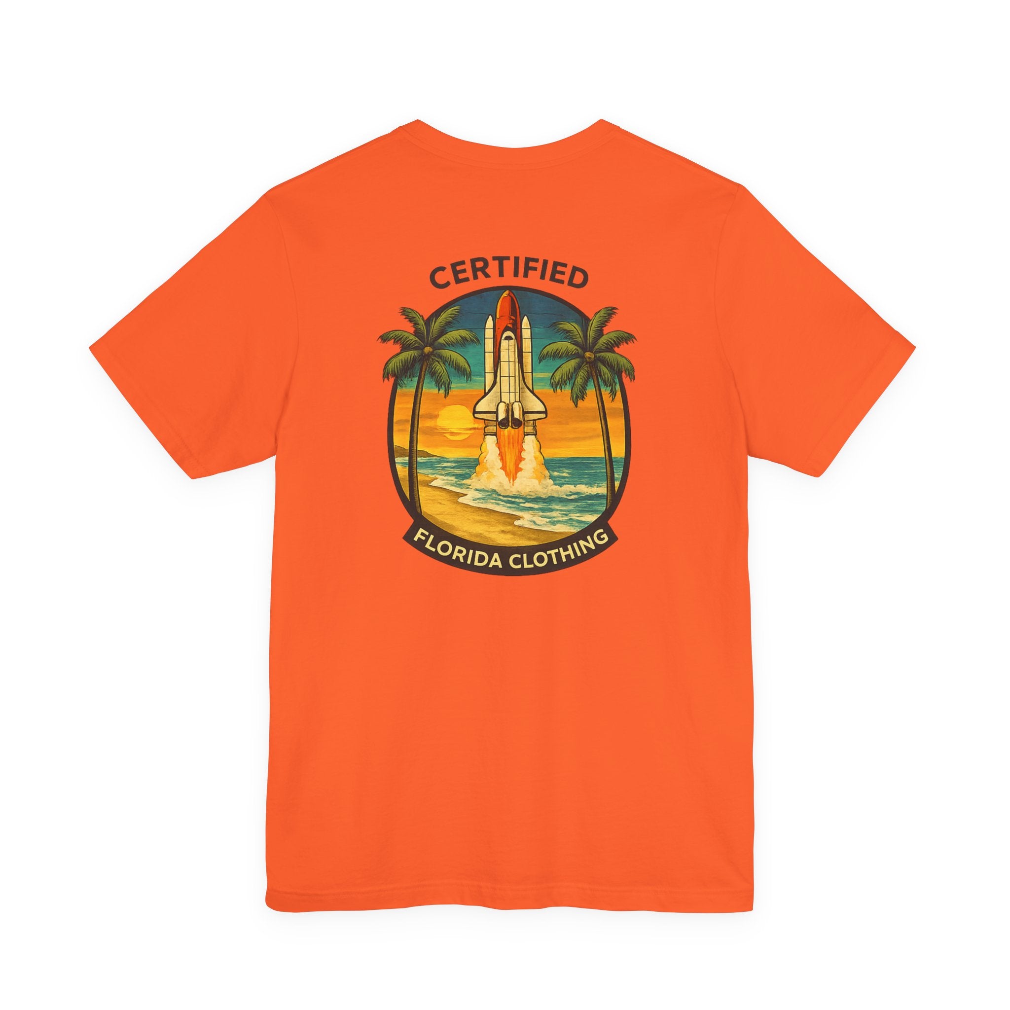 Florida Rocket Tee — "Certified" Space Shuttle Palm Tree T-Shirt