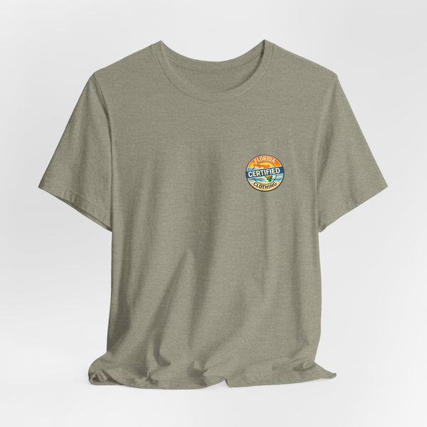 Florida Rocket Tee — "Certified" Space Shuttle Palm Tree T-Shirt