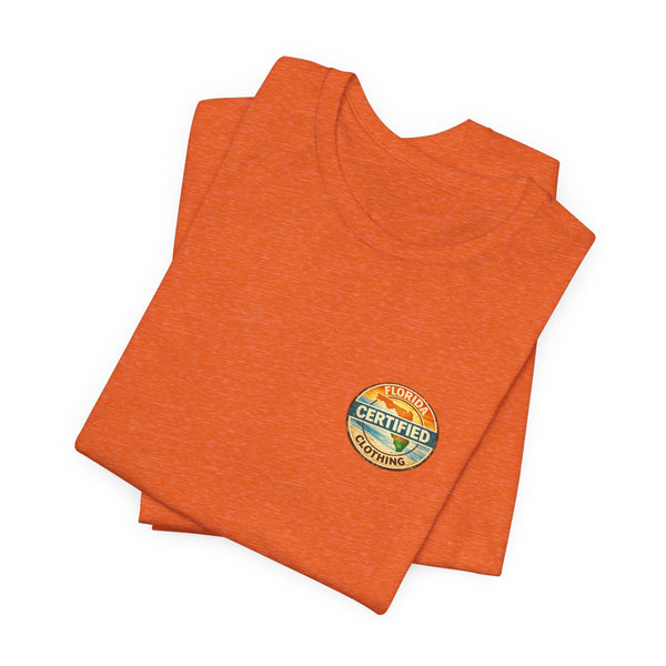 Florida Certified Clothing Tee — Vintage Beach Graphic Short Sleeve Shirt