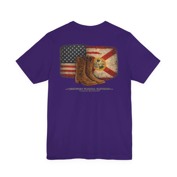 Florida Boots Vintage Flag T-Shirt — Certified Florida Clothing
