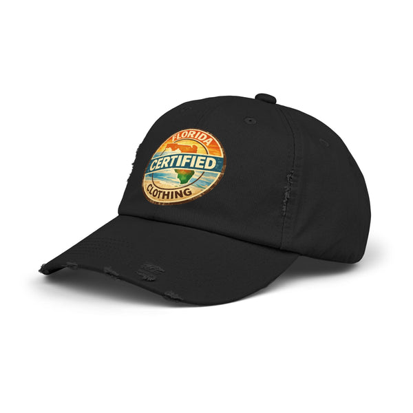 Florida Certified Distressed Cap — Vintage Beach Logo Hat