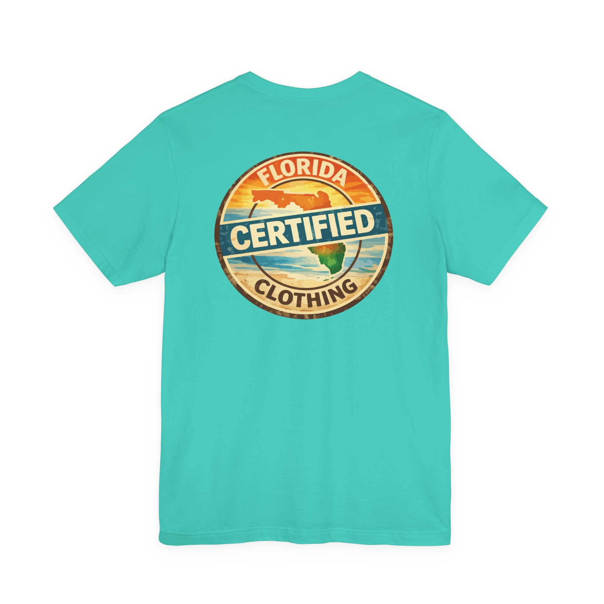 Florida Certified Clothing Tee — Vintage Beach Graphic Short Sleeve Shirt