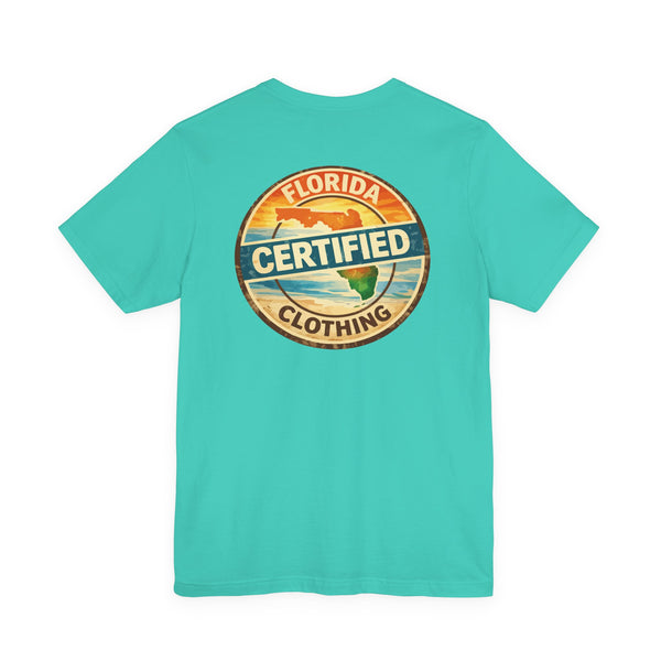 Florida Certified Clothing Tee — Vintage Beach Graphic Short Sleeve Shirt
