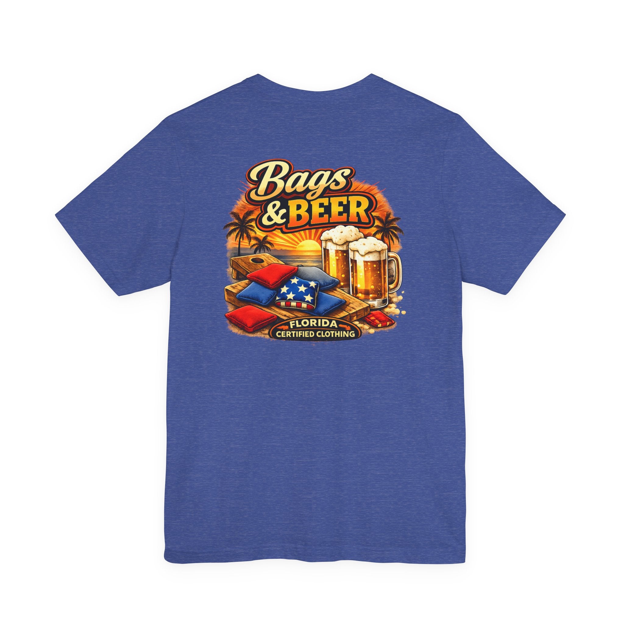 Bags and Beer Cornhole T-Shirt — Cornhole Game Party Tee