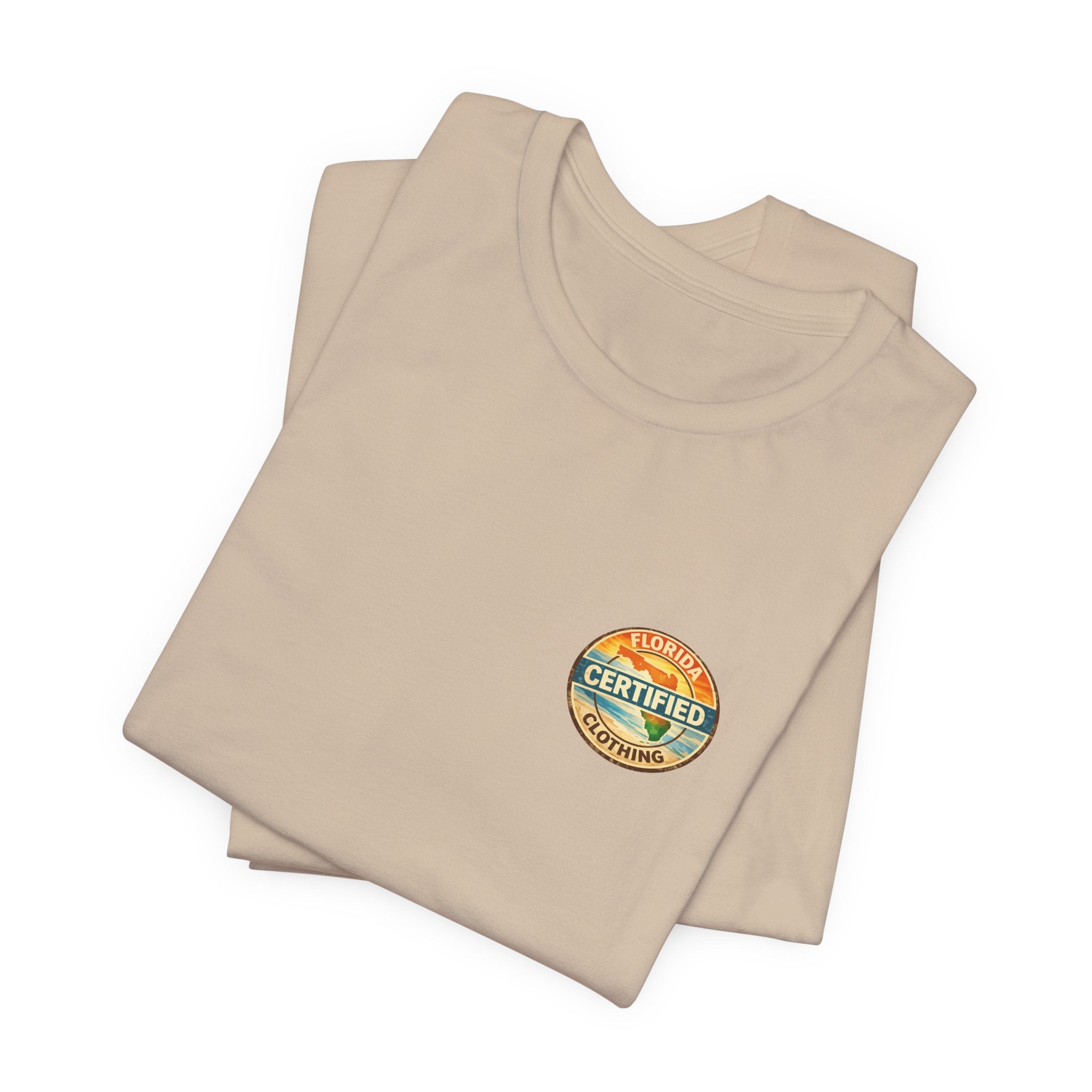 Florida Certified Clothing Tee — Vintage Beach Graphic Short Sleeve Shirt