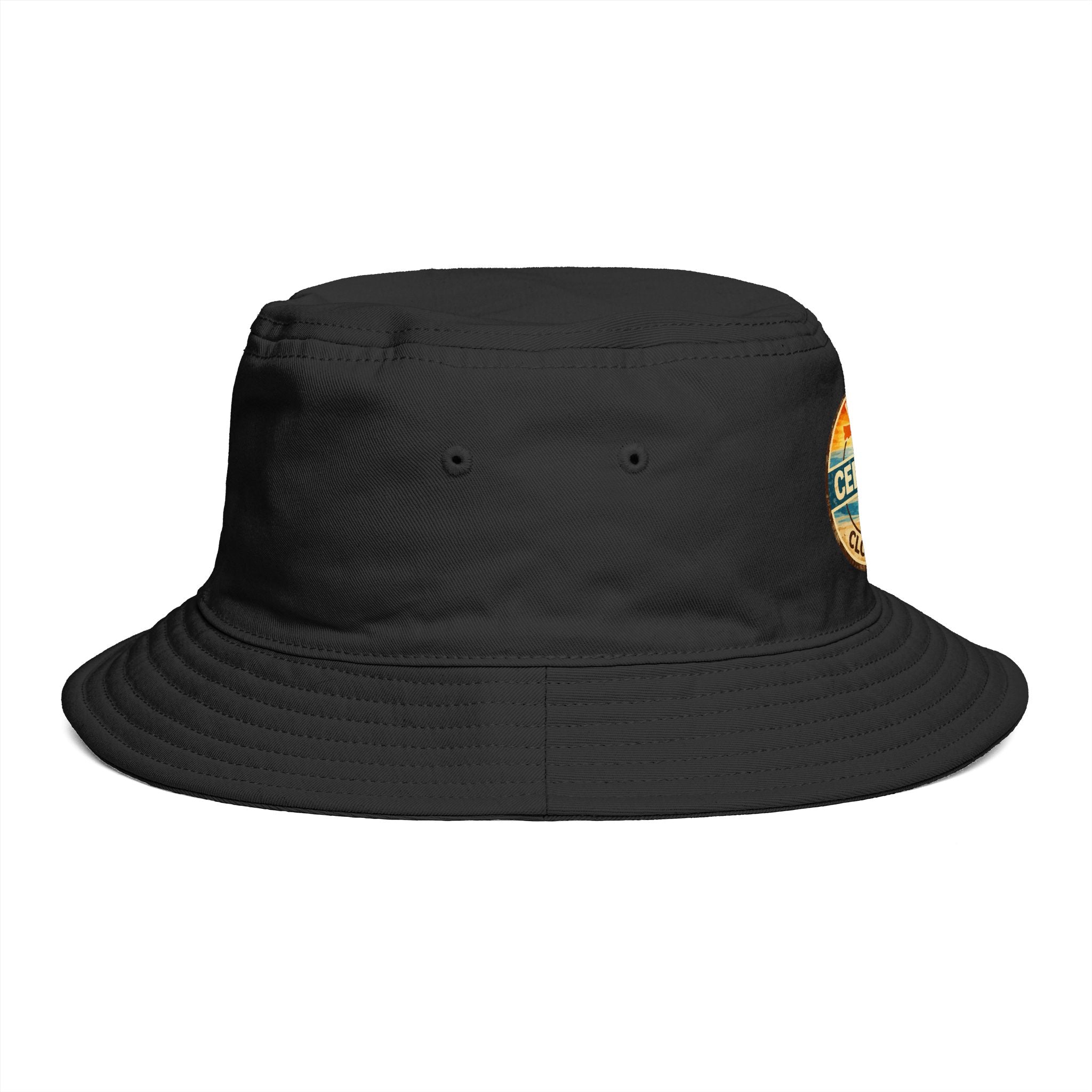 Florida Certified Clothing Bucket Hat — Retro Sunset Logo Beach Hat